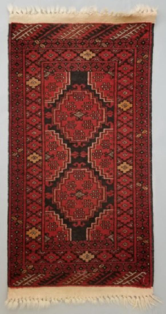 Antique Persian Carpet / Throw Rug Hand Knotted (1 of 5)