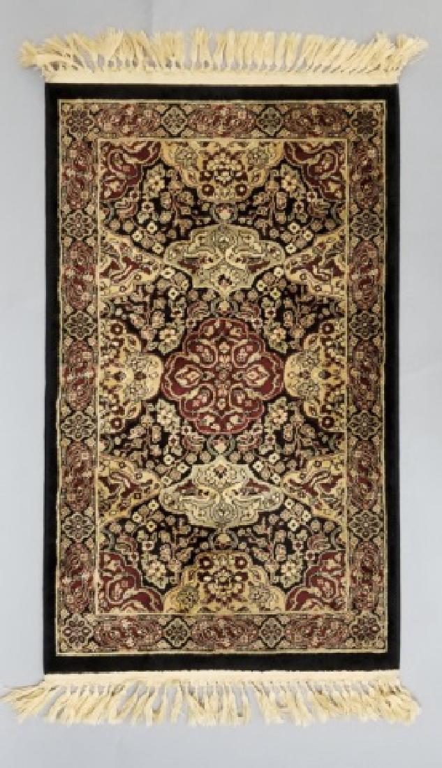 Small Silk & Wool Blend Persian / Oriental Carpet (1 of 5)