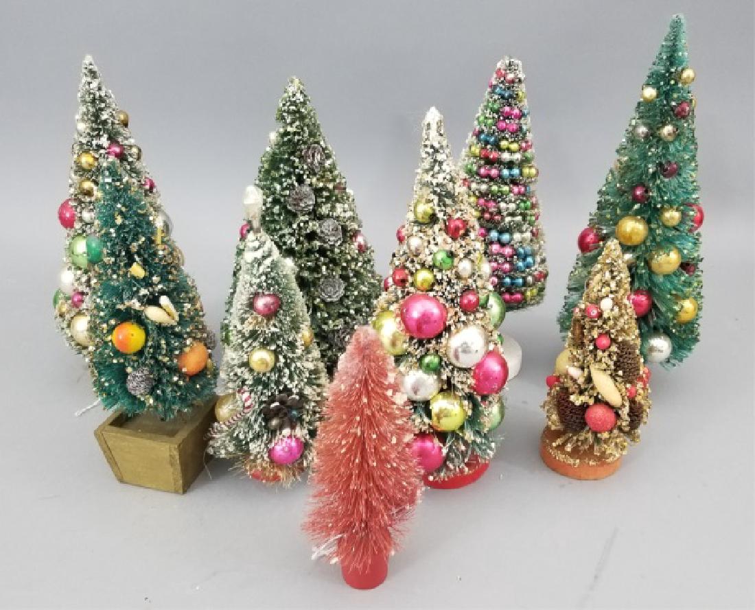 Nine Vintage Christmas Trees / Decorations (1 of 9)