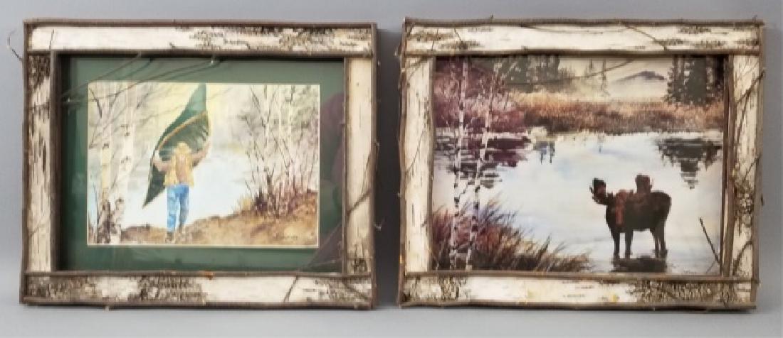 Pair Rob Stump Artworks in Adirondack Style Frames (1 of 8)