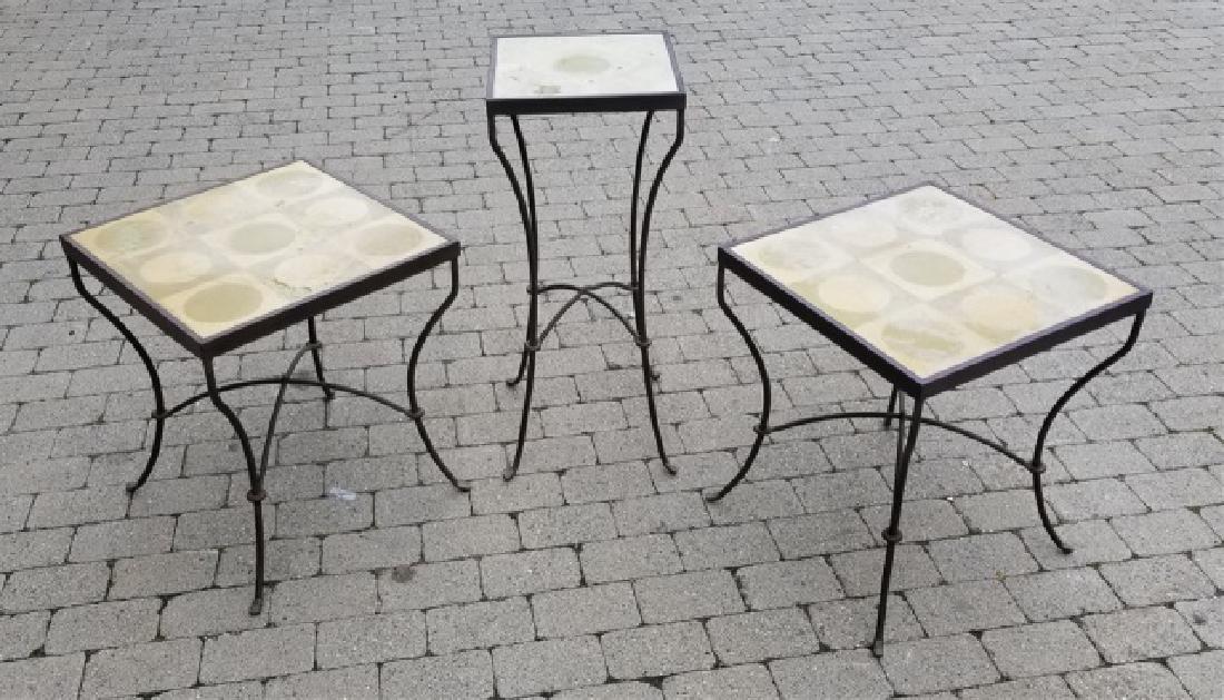 3 Outdoor Garden Patio Drinks Tables in 2 Sizes (1 of 6)