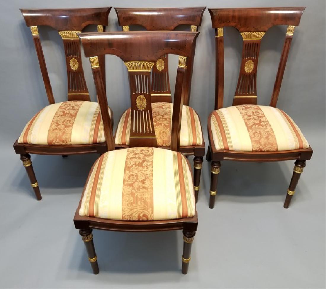 4 Contemporary French Empire Style Dining Chairs (1 of 9)