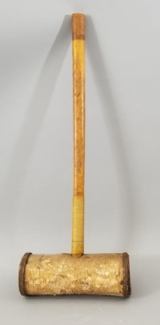 Vintage Extra-Large Birch Log Strong Man Mallet (1 of 7)