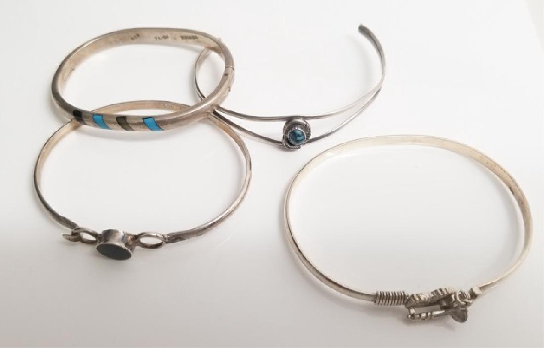 Native American Mexican Sterling Silver Bracelets (1 of 9)