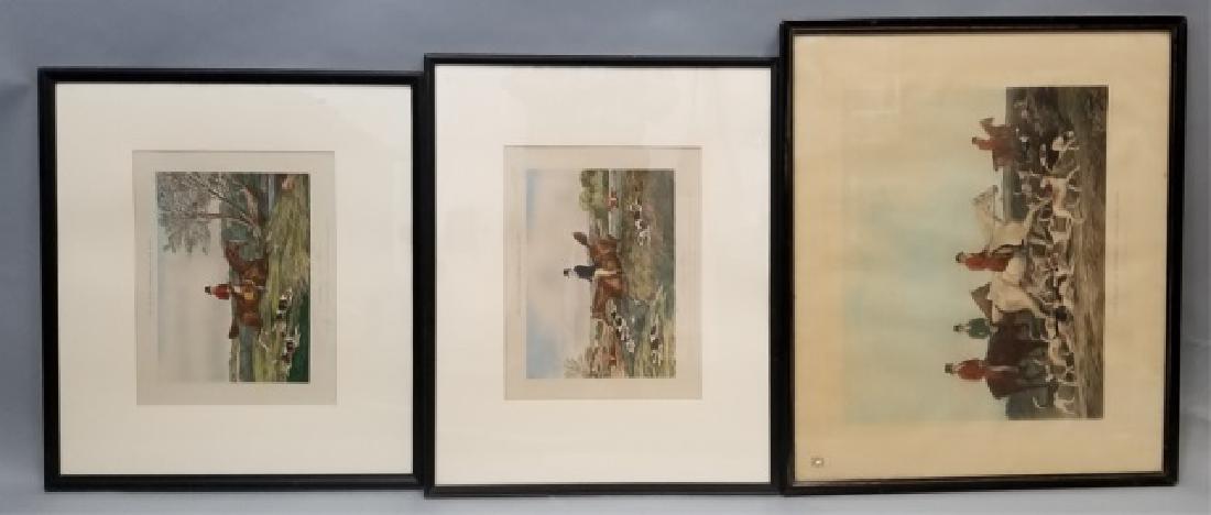 Three Antique English Engravings of a Fox Hunt (1 of 10)