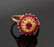 Estate 14kt Yellow Gold Ruby & Diamond Ring
