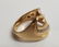 Estate Modernist 14kt Yellow Gold & Diamond Ring - 3