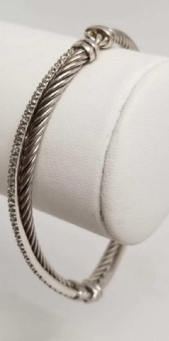 David Yurman Cable Crossover Bracelet w Diamonds (1 of 6)