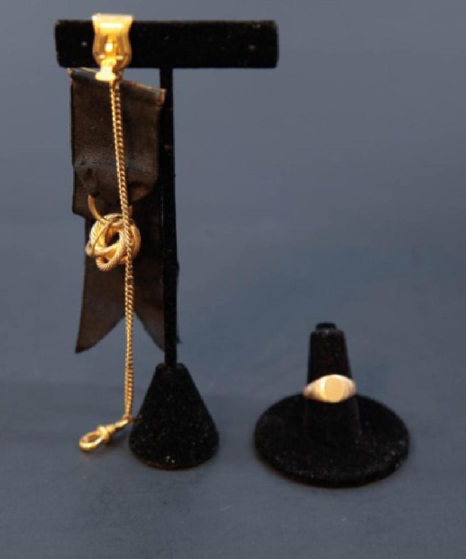 Antique Victorian Watch Fob Pin & 10kt Signet Ring (1 of 4)