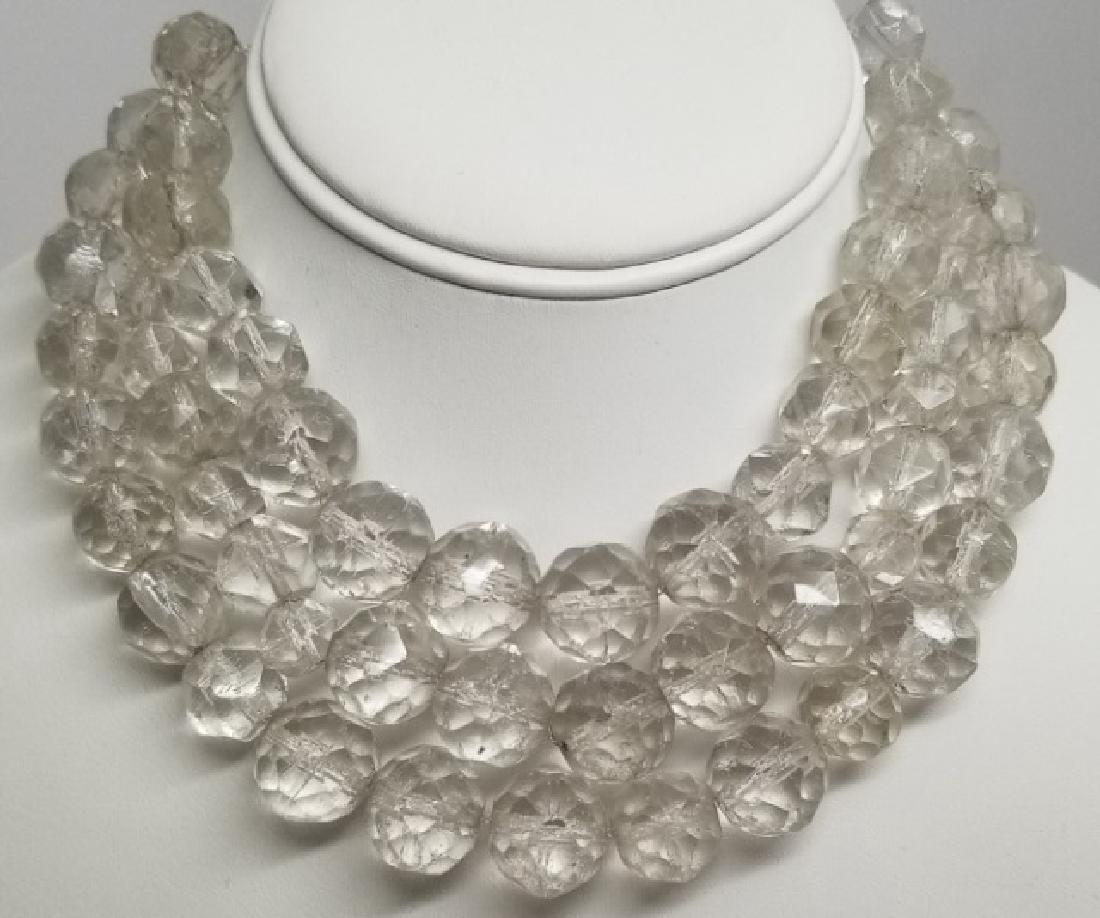 Estate Sterling Silver & Rock Crystal Necklaces (1 of 8)