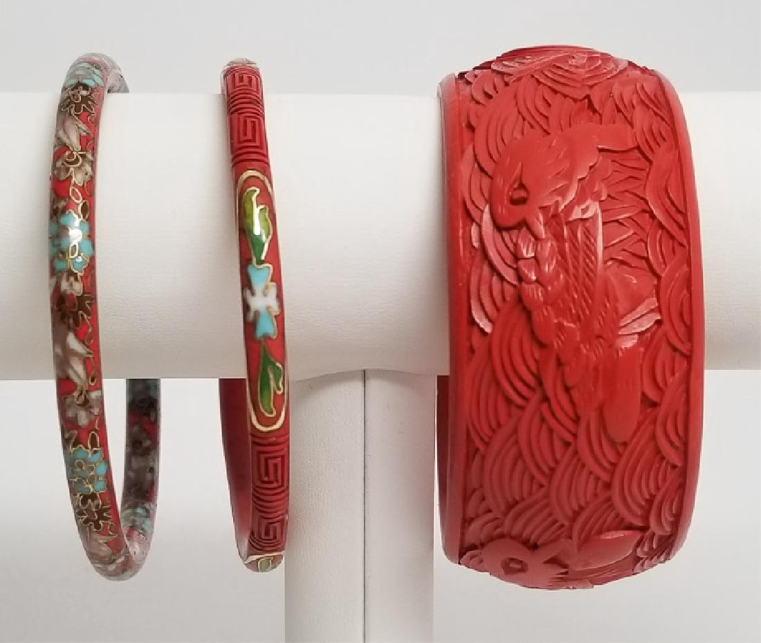 3 Bangle Bracelets in the Chinese Style (1 of 10)