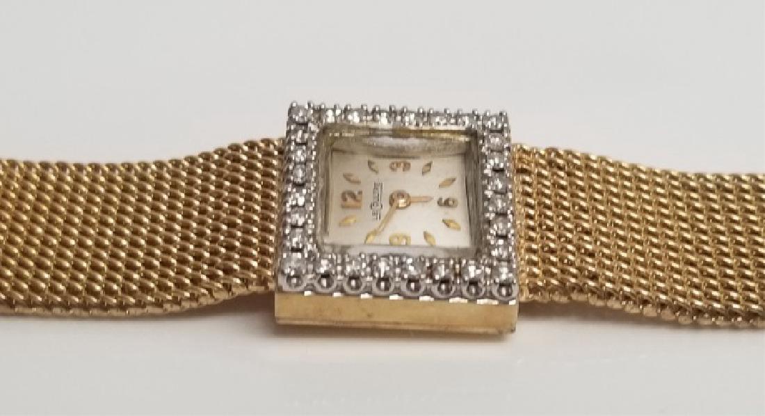 Estate 14kt Gold & 1 Carat Diamond LeCoultre Watch (1 of 10)