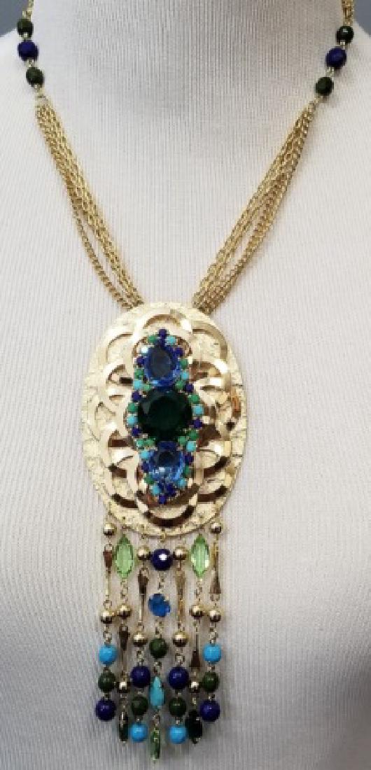 Vendome Multi-Chain & Bead Necklace with Pendant (1 of 10)