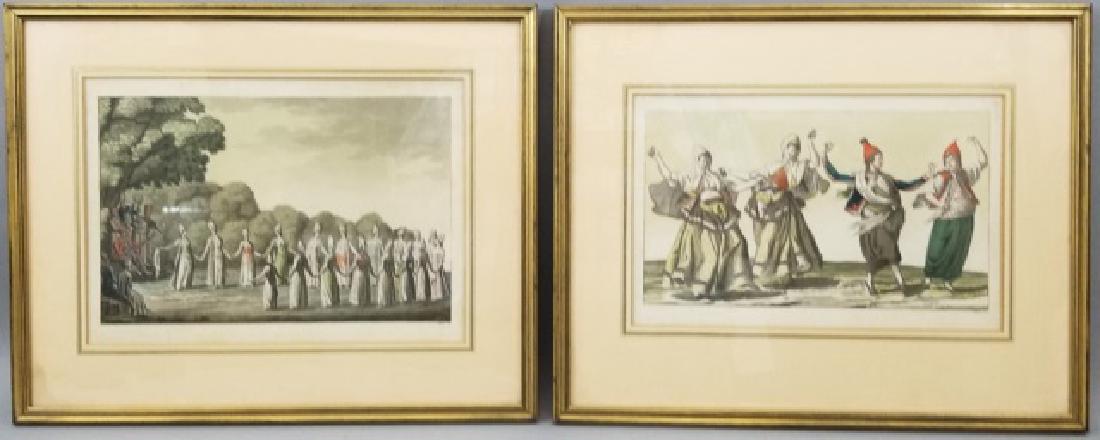 Pr Antique Continental Hand Tinted Engravings Roma (1 of 10)