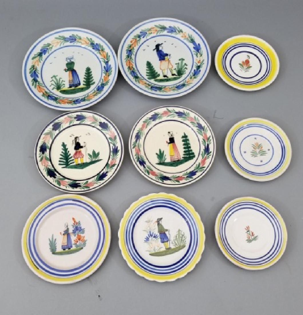 Collection Henriot French Quimper Pottery Plates (1 of 9)