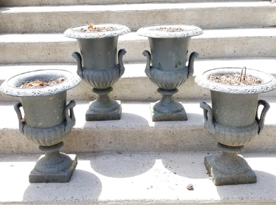 Four Neo Classical Cast Garden Planter Pot Urns (1 of 6)