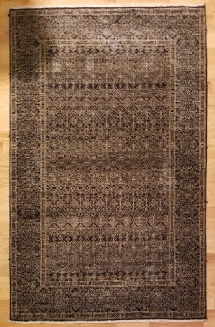 Contemporary Hand Knotted Wool Oriental Throw Rug (1 of 6)