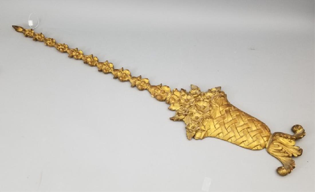 Italian Florentine Gold Leaf Architectural Plaque (1 of 7)