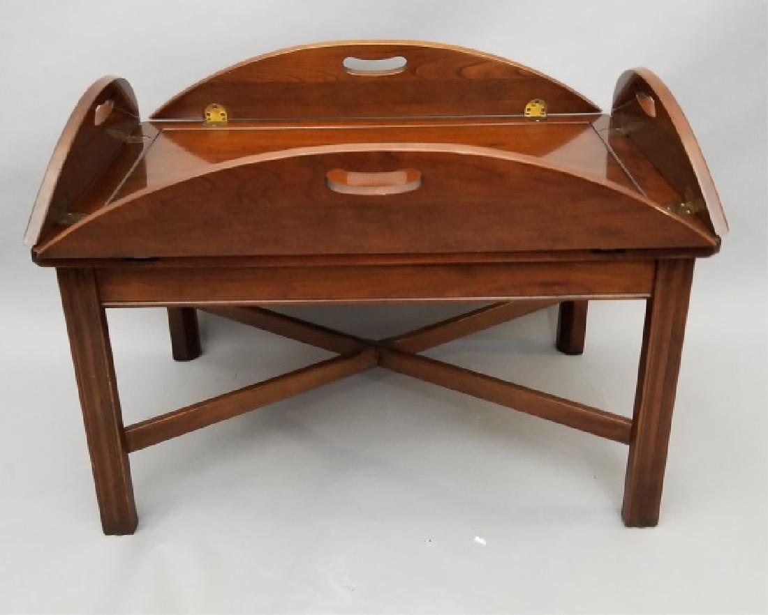 English Style Drop Leaf Coffee Table Detailed Legs (1 of 6)