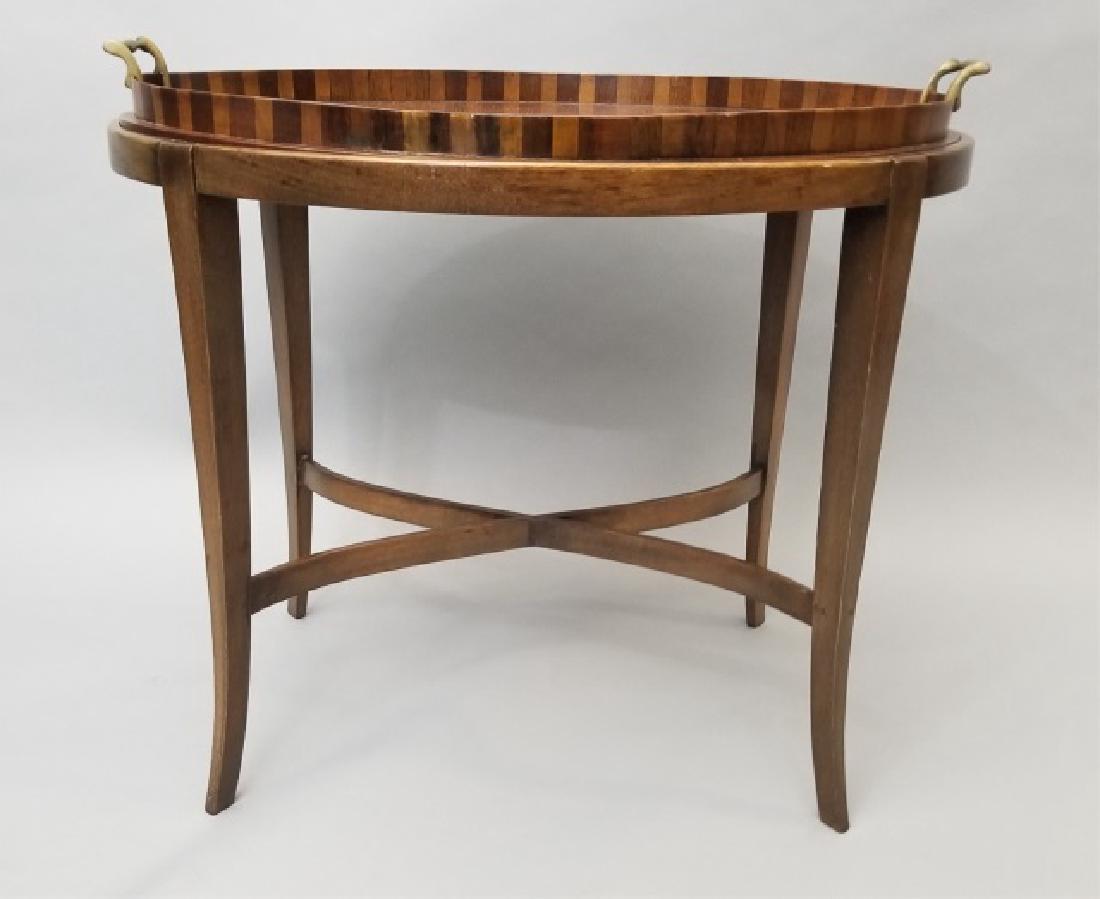 Antique Edwardian Inlaid Tray Top Coffee Table (1 of 7)