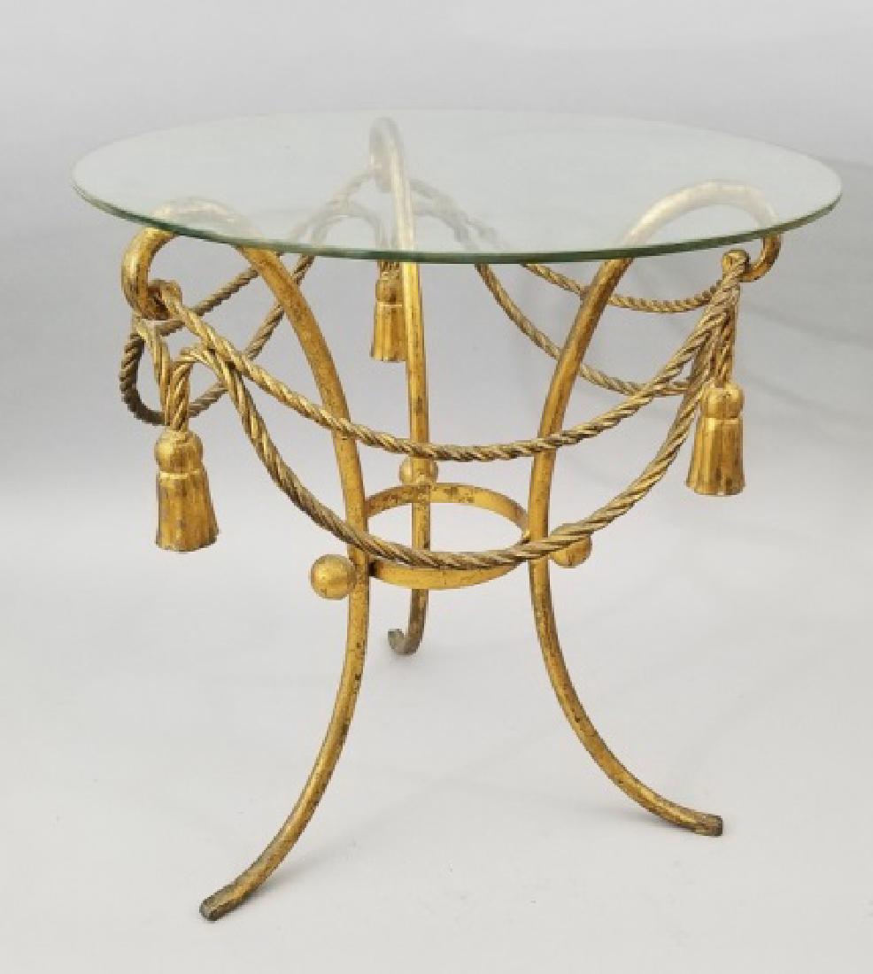 Round French Neo Classical Designer End Table (1 of 8)