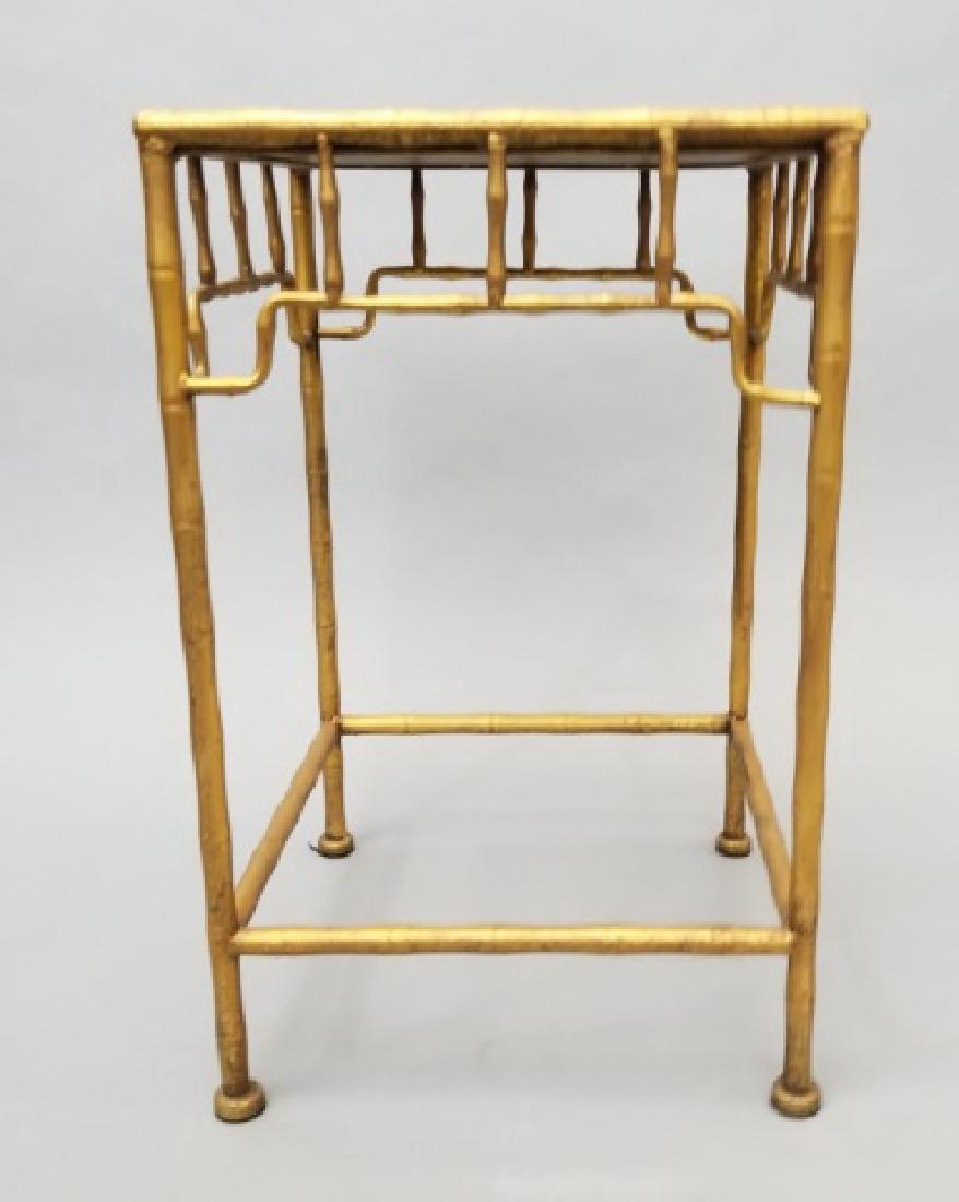 Contemporary Asian Style Gold Table w Granite Top (1 of 6)