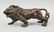Bronze Table Statue - Detailed Roaring Pacing Lion - 6