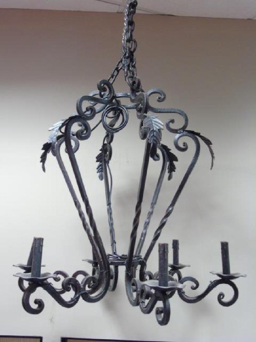 Gothic Teardrop Black 6-Light Chandelier (1 of 3)