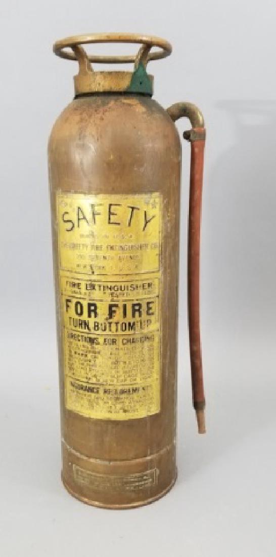 Antique Copper & Brass Fire Extinguisher (1 of 10)