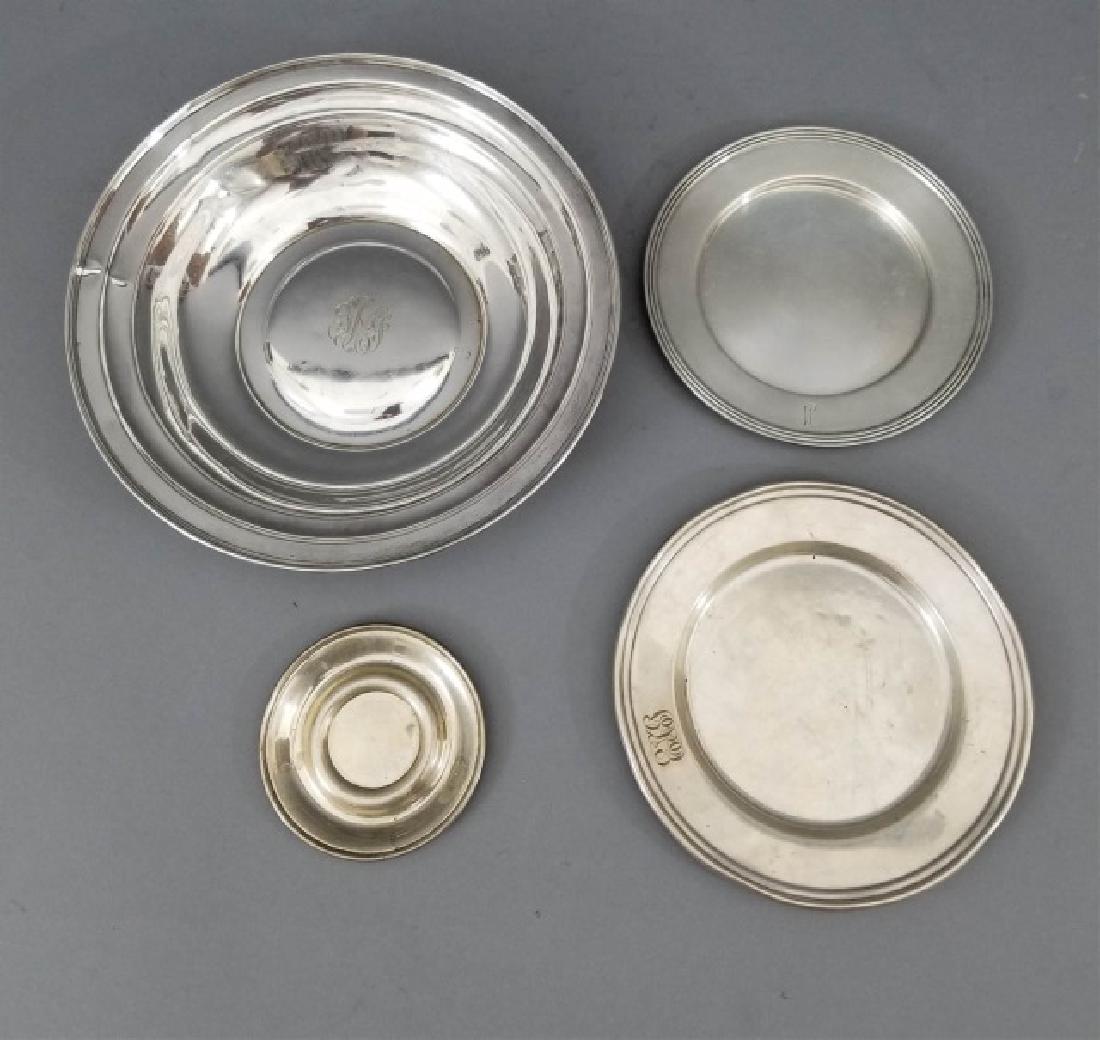 Four Assorted Sterling Silver Serving Plates (1 of 9)