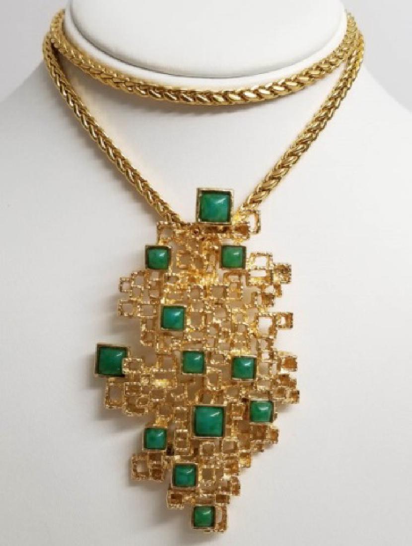 Vintage Retro Modernist Large Statement Necklace (1 of 6)