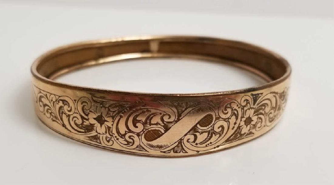 Estate Antique Victorian Gold Bangle Bracelet (1 of 7)