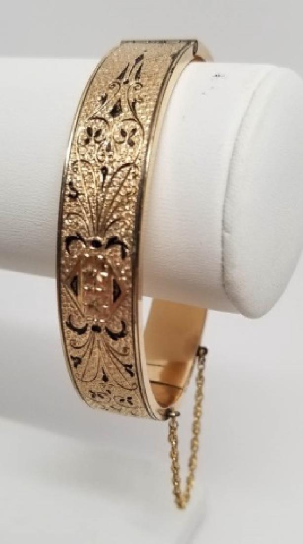 Antique Victorian 19th C Gold Enamel Bracelet (1 of 9)