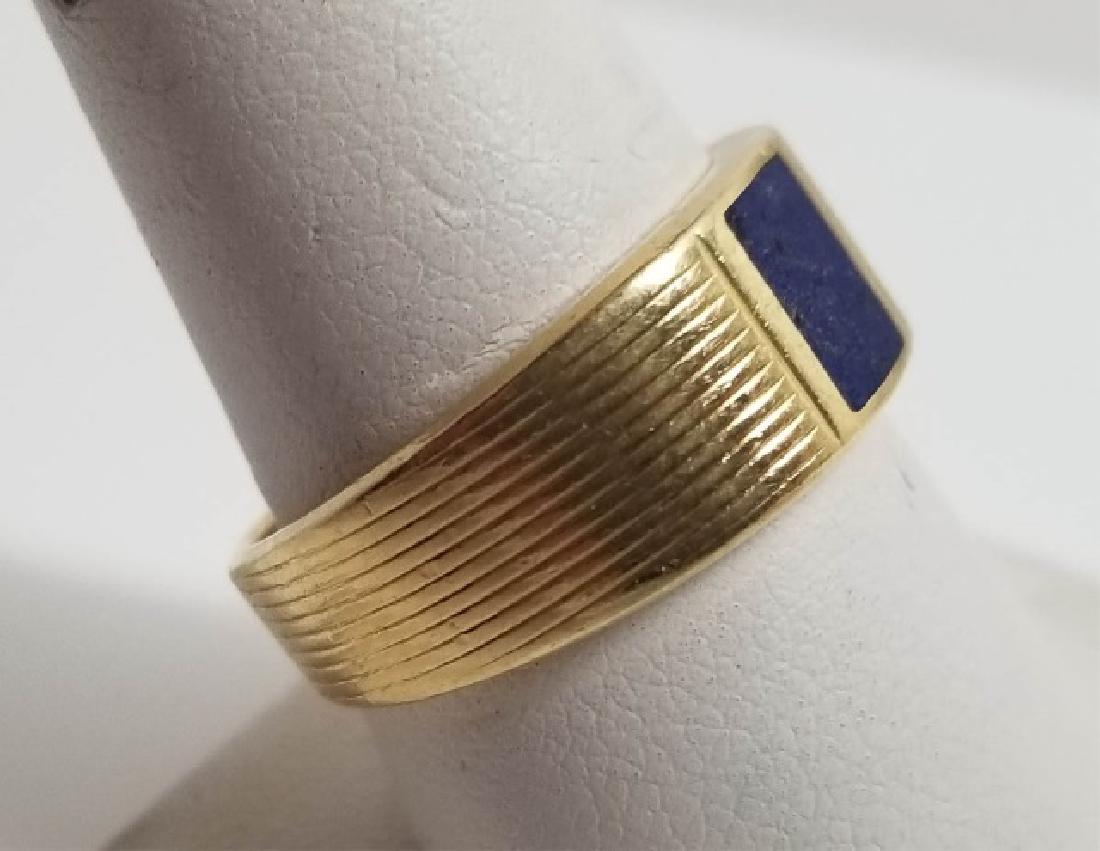 Estate Tiffany & Co 18kt Yellow Gold Lapis Ring (1 of 8)