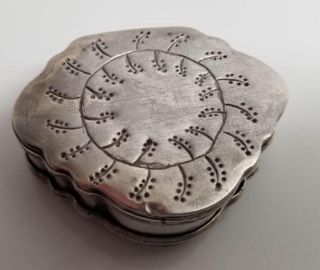 Handmade Repousse Silver Pillbox / Jewelry Box (1 of 7)