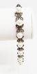 Estate Sterling Silver Marcasite Pearl Bracelet