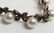 Estate Sterling Silver Marcasite Pearl Bracelet - 3