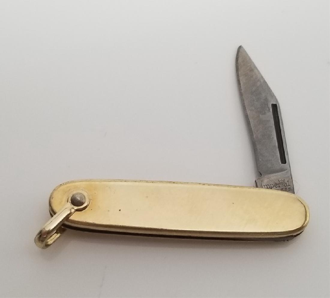 Vintage Anson Gold Filled Pocket Knife Pendant: Vintage Anson Gold Filled Pocket Knife Pendant. Hallmarked. Measures 1.75 inches in length.