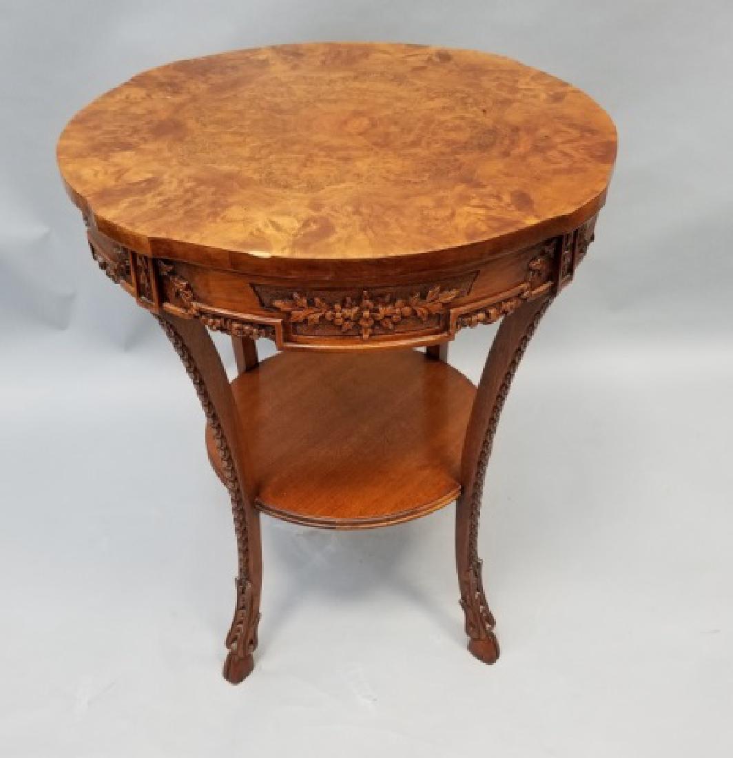 Antique Neo Classical Style Carved End Table (1 of 8)