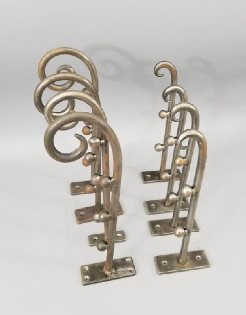 8 Contemporary Forged Wrought Iron Coat Hooks (1 of 6)