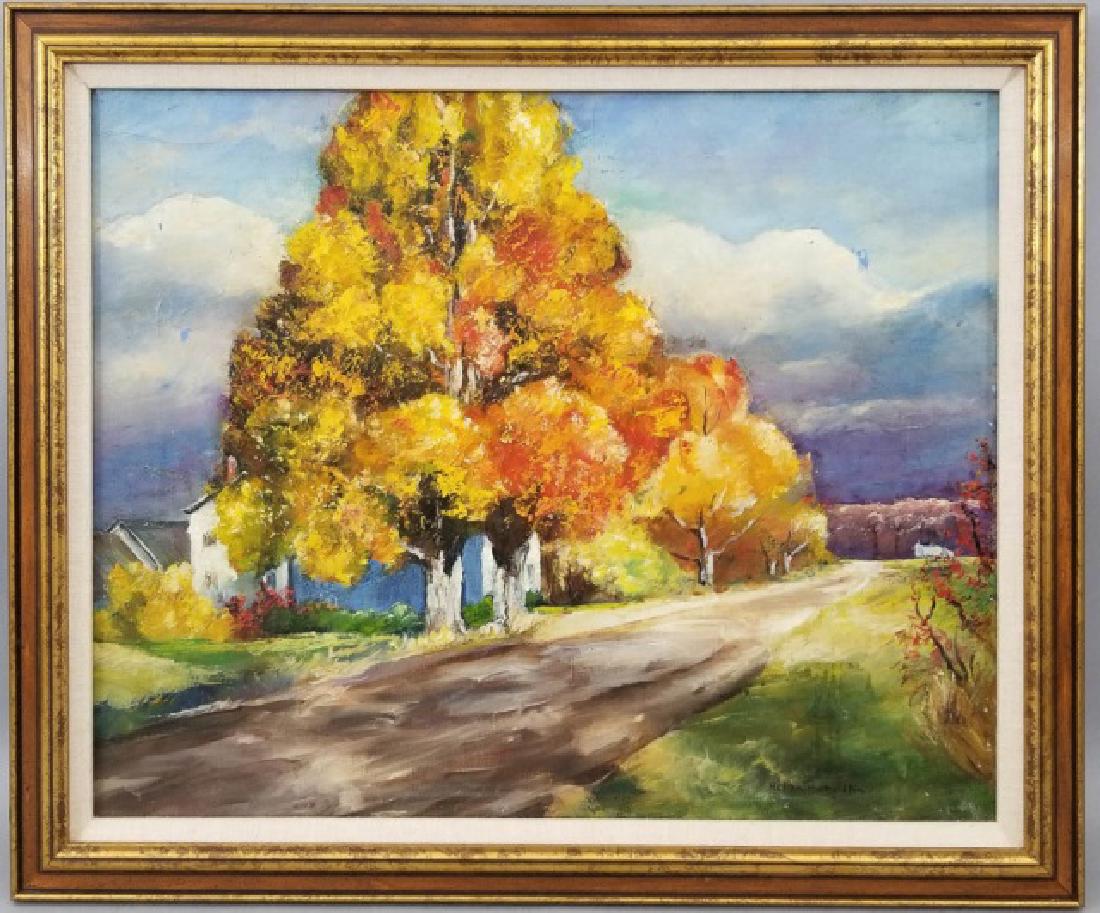 Helen Hamilton 1889-1970 Framed Landscape Painting (1 of 9)