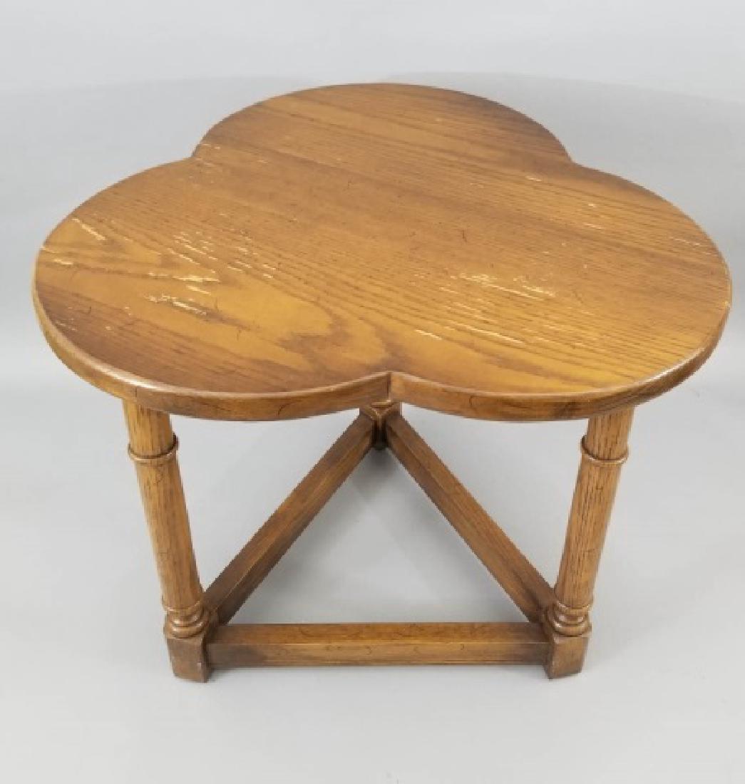 English Tudor / Jacobean Style Clover End Table (1 of 8)