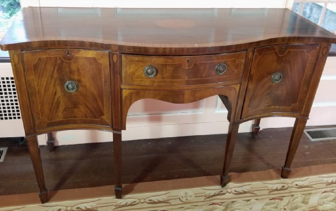 Antique Serpentine Front Buffet Dining Room Server (1 of 5)