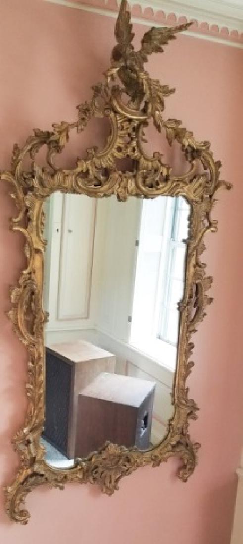 Carved & Gilt Wood Chinese Chippendale Mirror (1 of 7)
