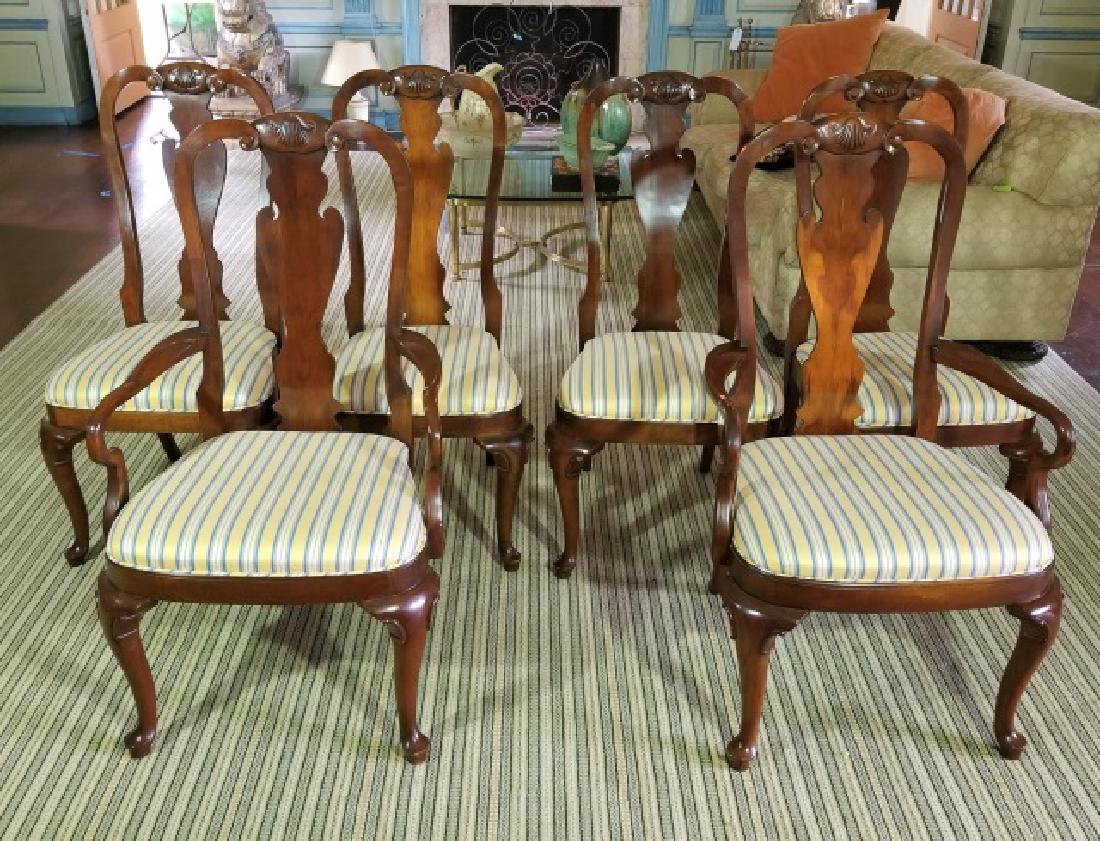 Set of 6 English Chippendale Style Dining Chairs (1 of 4)