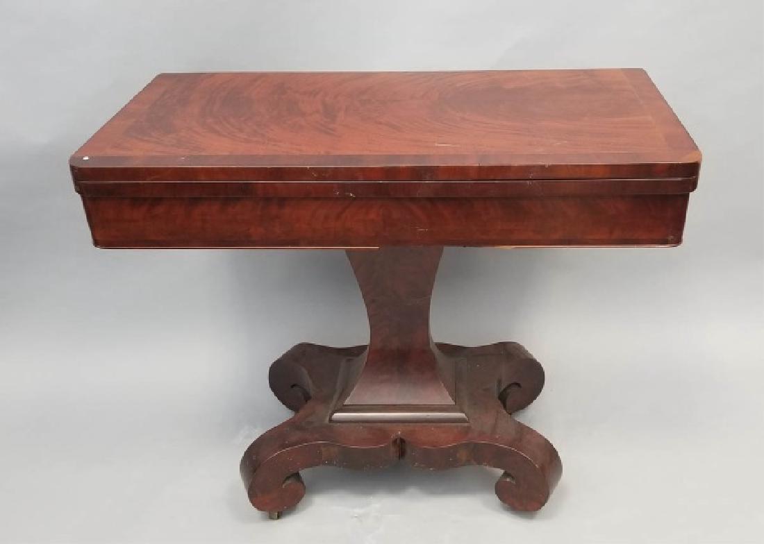 Antique American Empire Flip Top Console Table (1 of 6)