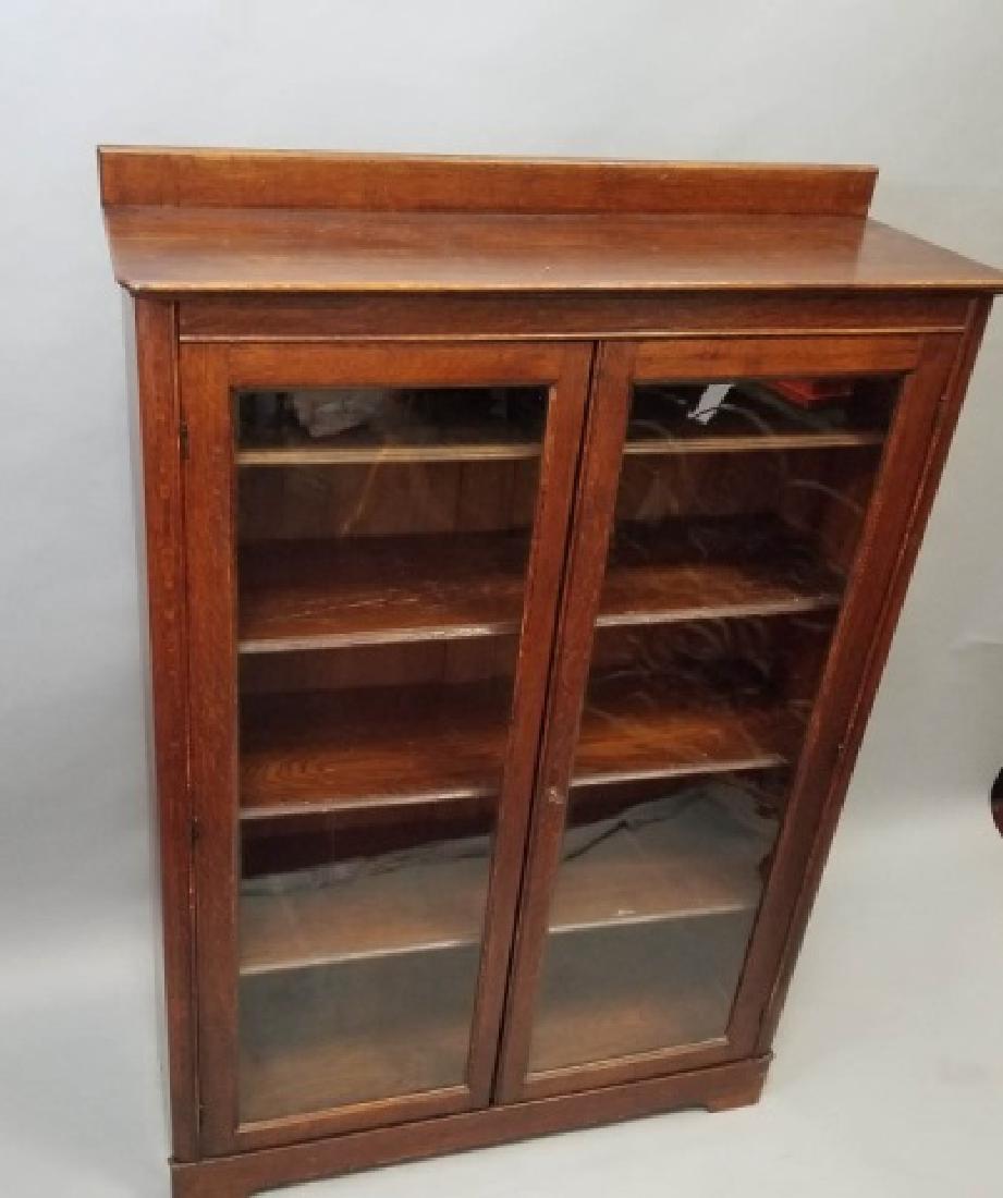 Wood Barrister-Style Bookcase wGlass Doors (1 of 7)