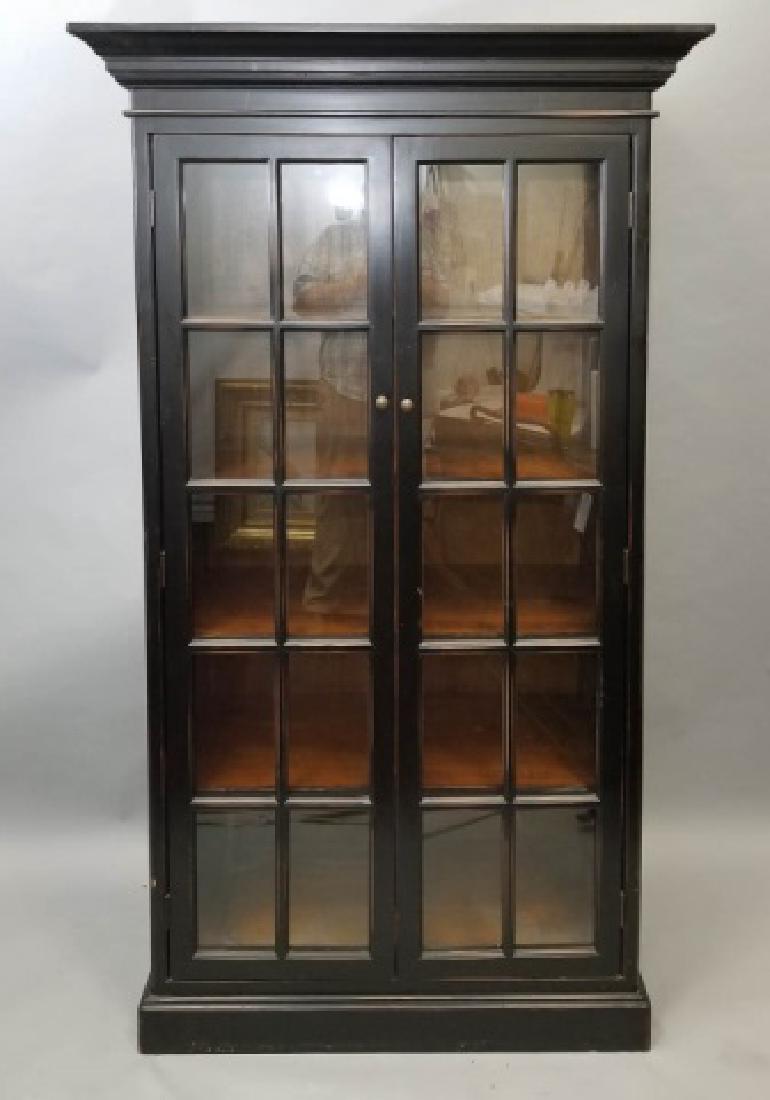 Tall black on sale curio cabinet