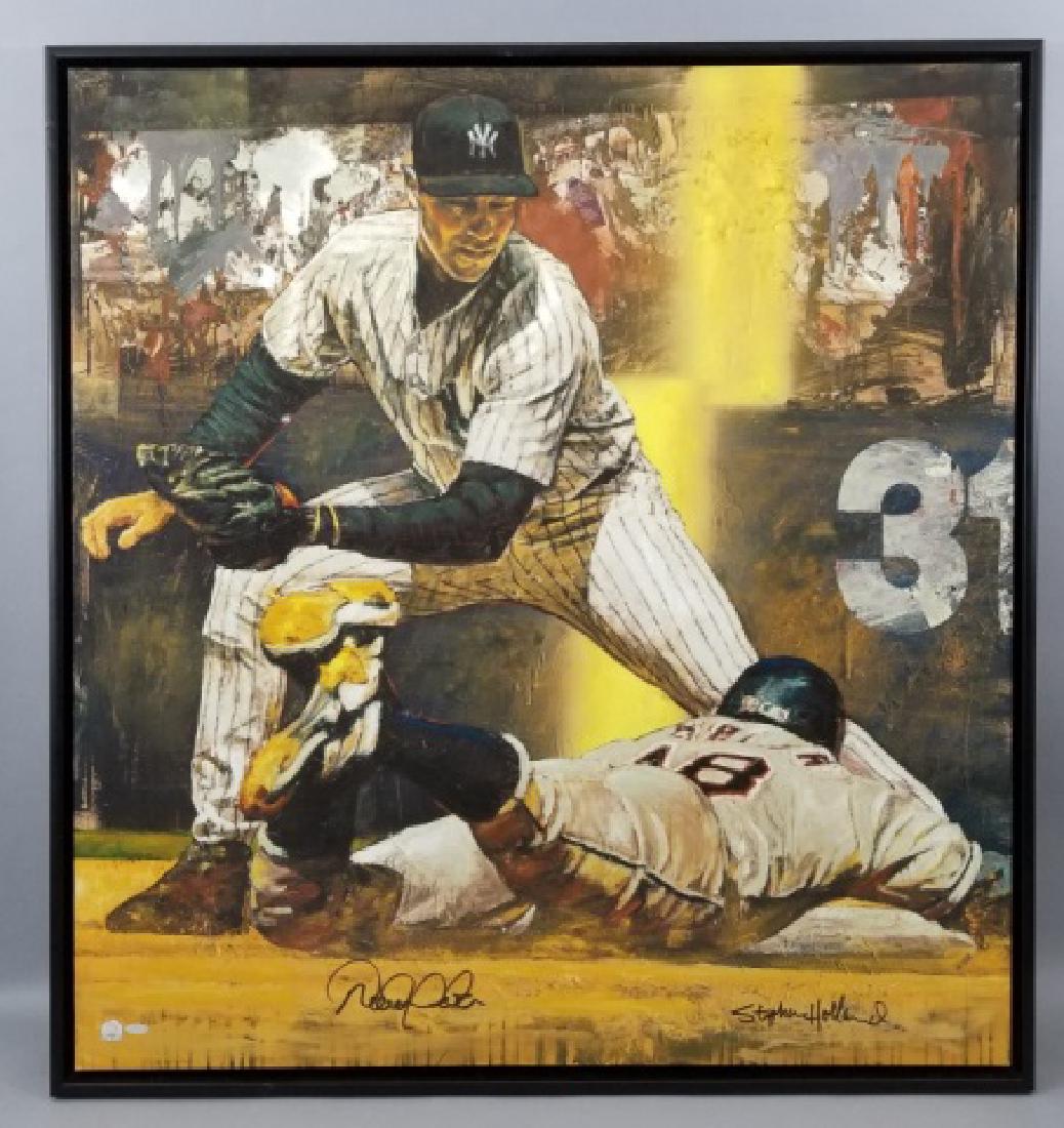 Framed Stephen Holland Ltd Ed Giclee Derek Jeter (1 of 10)