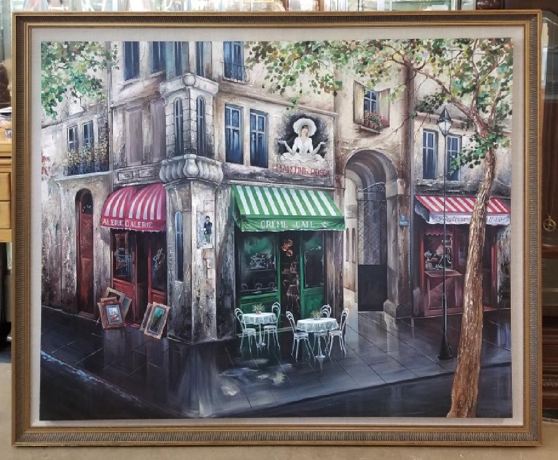 Mark St. John Signed Oil on Canvas - Street Corner (1 of 10)